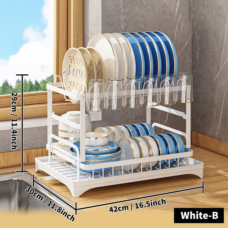 Stainless Steel Kitchen Drainer - Livano-White-State of Style