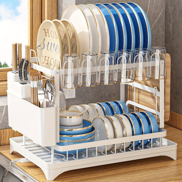 Stainless Steel Kitchen Drainer - Livano-White-State of Style