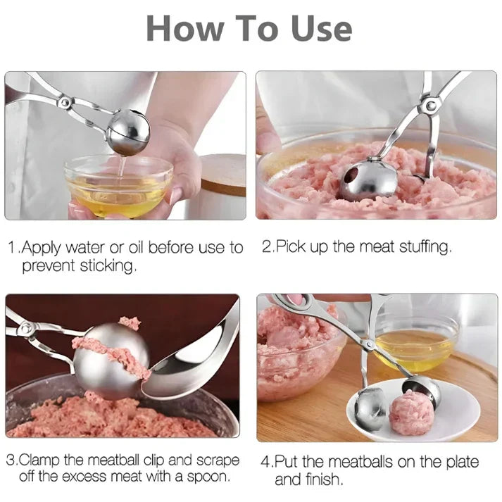 Stainless Steel Mince Ball Maker - MeatballMaster-State of Style