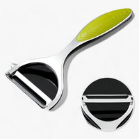 Stainless Steel Peeler - ProPeeler-Green Toothed-State of Style