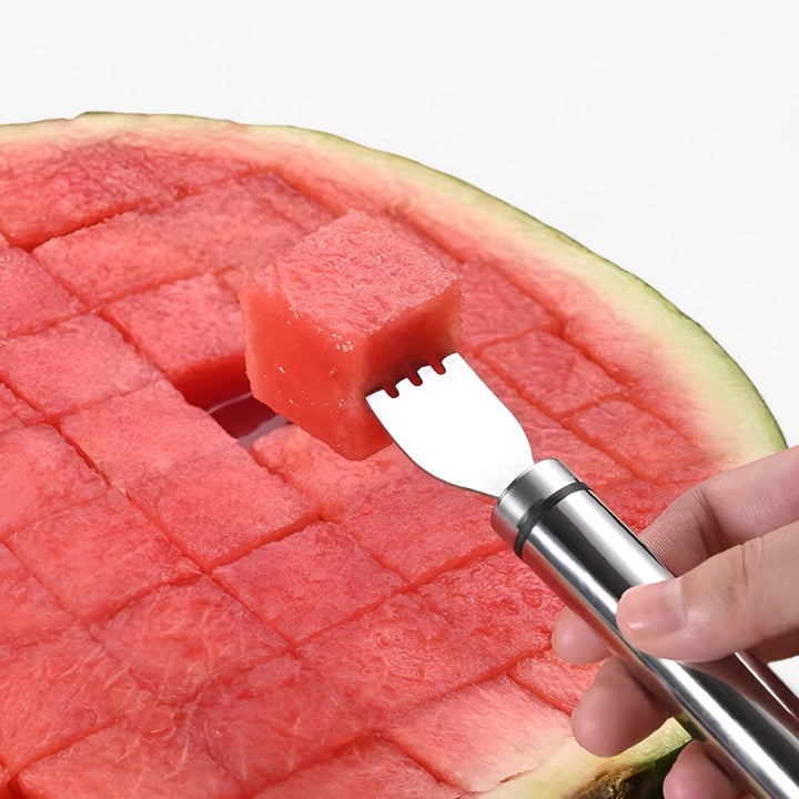 Stainless Steel Watermelon Cutter - MelonMaster-1 Piece of Watermelon Fork-State of Style