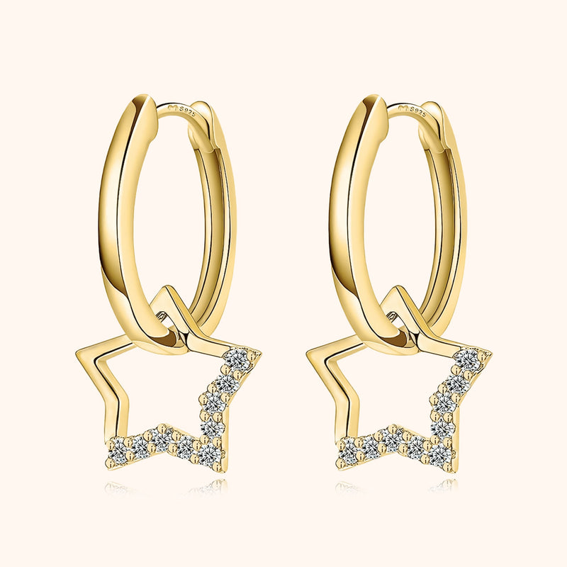 Star Charm Earrings - Noëmi-Gold-State of Style
