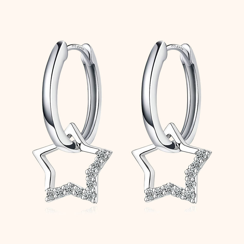 Star Charm Earrings - Noëmi-Silver-State of Style