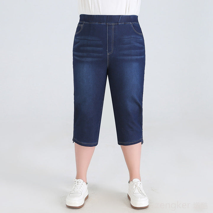 Stay Cool in Plus-Size High-Waisted Summer Shorts!-Sky Blue-2XL-State of Style