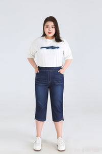 Stay Cool in Plus-Size High-Waisted Summer Shorts!-Sky Blue-2XL-State of Style