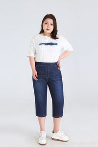 Stay Cool in Plus-Size High-Waisted Summer Shorts!-Sky Blue-2XL-State of Style