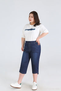 Stay Cool in Plus-Size High-Waisted Summer Shorts!-Sky Blue-2XL-State of Style
