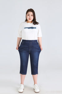 Stay Cool in Plus-Size High-Waisted Summer Shorts!-Sky Blue-2XL-State of Style