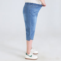 Stay Cool in Plus-Size High-Waisted Summer Shorts!-Sky Blue-2XL-State of Style