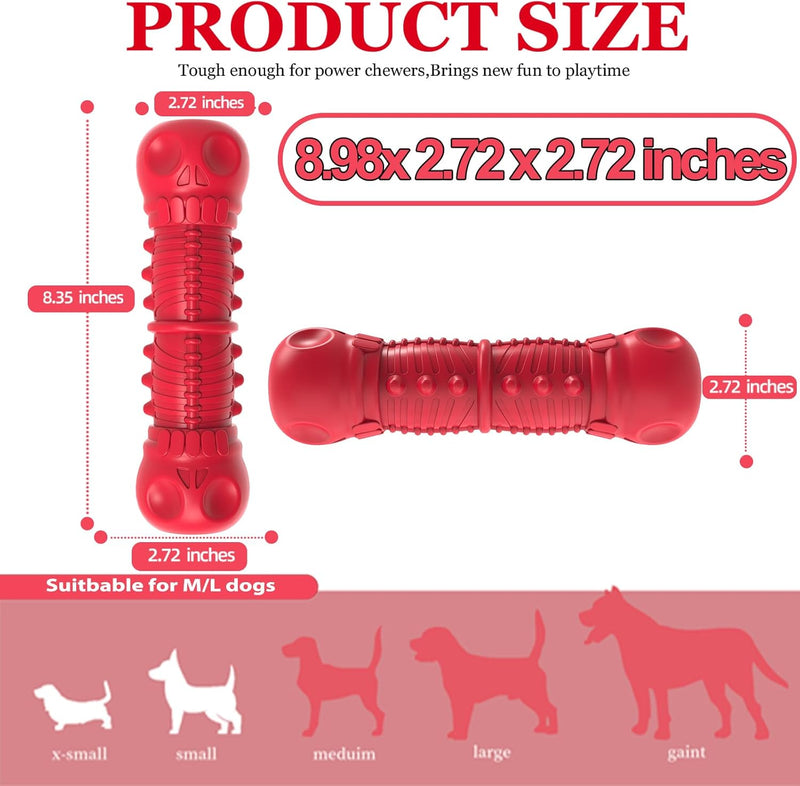 Sterke Rubber Kauwspeeltje voor Honden-Rood-State of Style