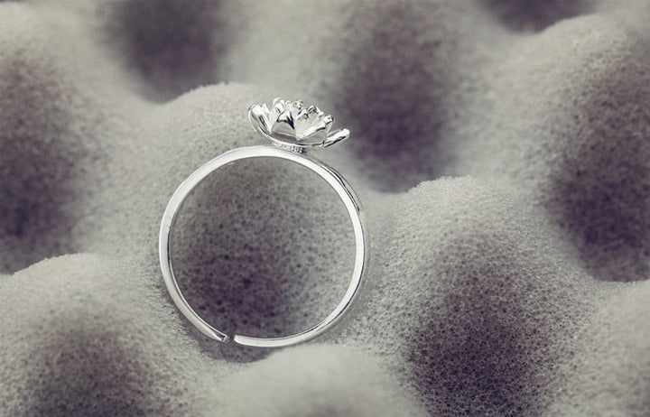 Sterling Silver Ring | Lotus Blossom Design-State of Style