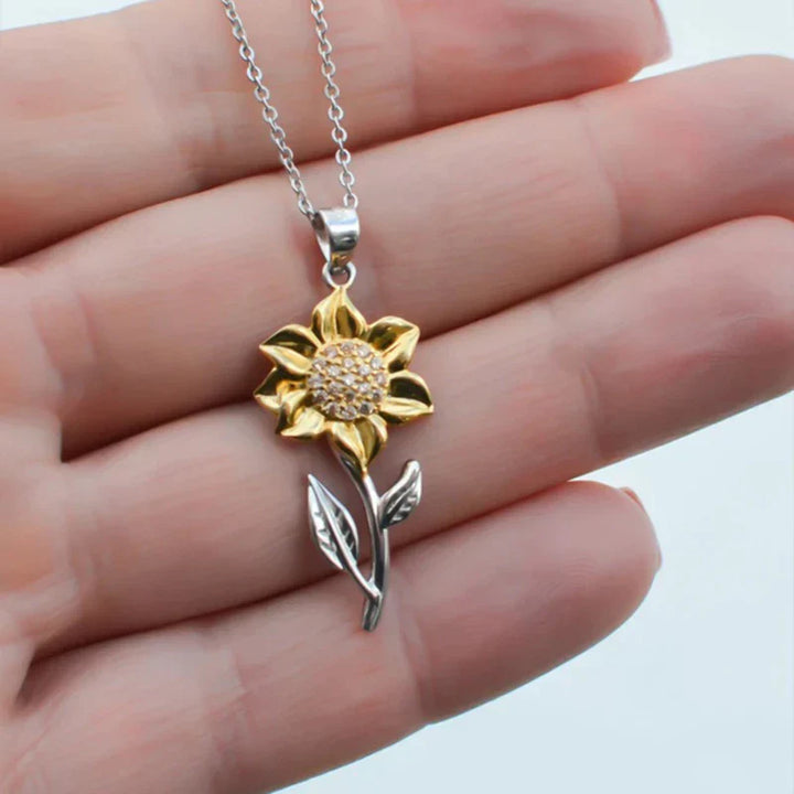 Sterling Silver Sunflower Gold Necklace-State of Style