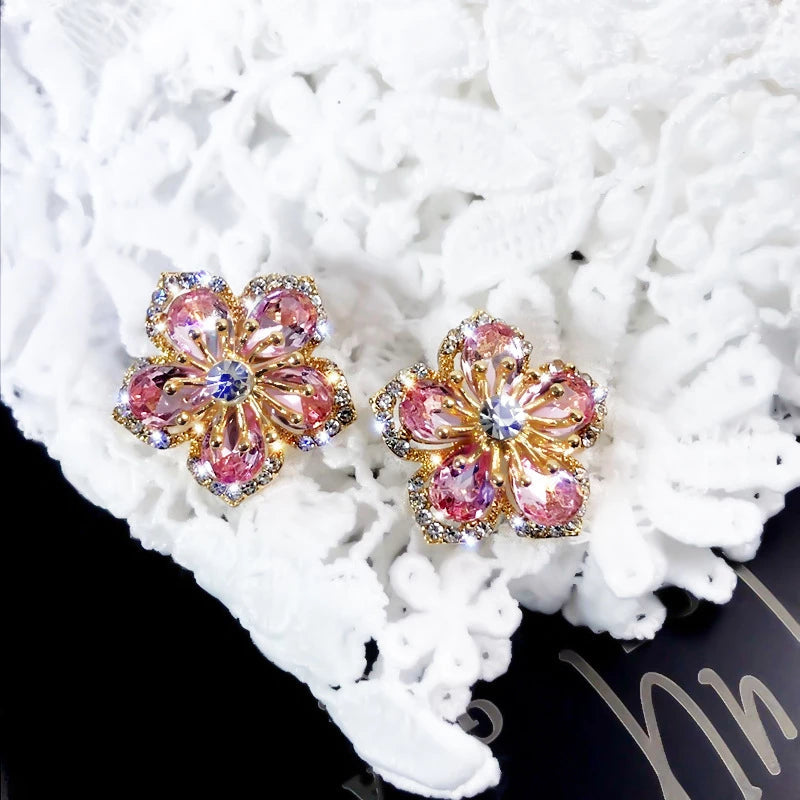 Sterling Zirconia Rainbow Earrings - Jasmin-State of Style