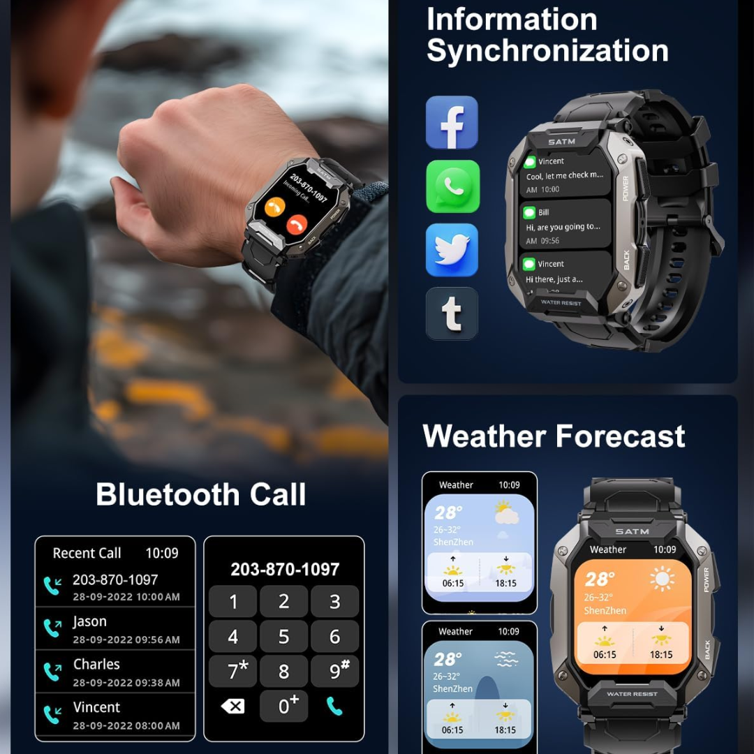 Steven Military Tactical Smartwatch-State of Style
