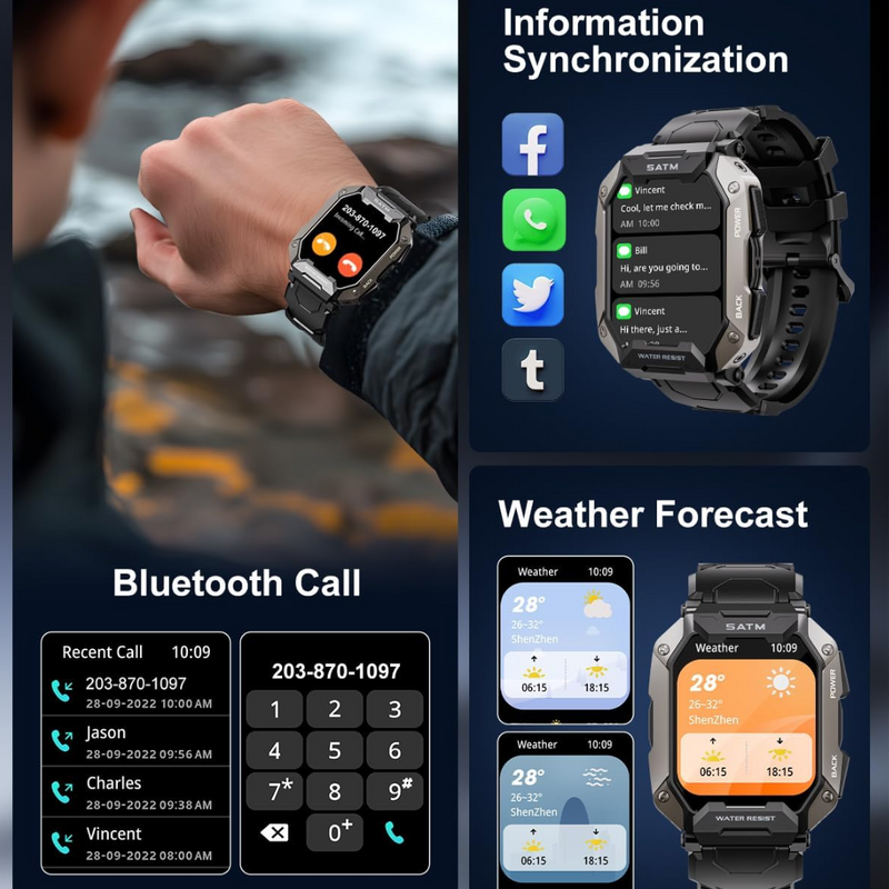 Steven Military Tactical Smartwatch-State of Style