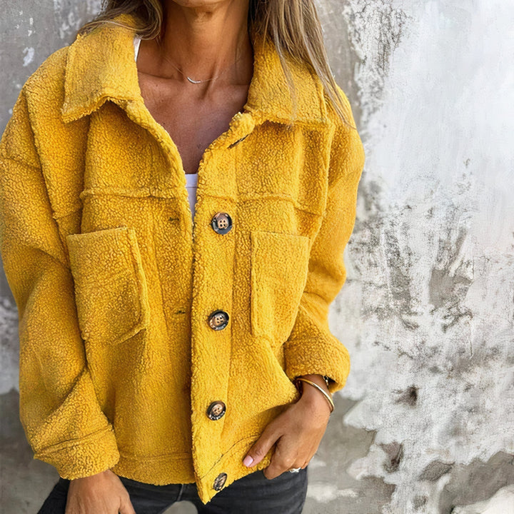 Ladies Soft Teddy Material Coat – Marisol