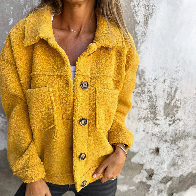 Ladies Soft Teddy Material Coat – Marisol