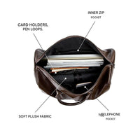 Large-Capacity Leather Travel Duffel – Lightweight & Durable Carry-On Bag
