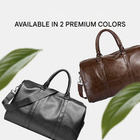 Large-Capacity Leather Travel Duffel – Lightweight & Durable Carry-On Bag
