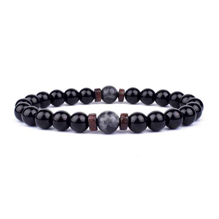 Stone Bracelet | Natural Gemstone Jewellery | Women's Fashion Accessory-Mega Black-S-17cm-State of Style