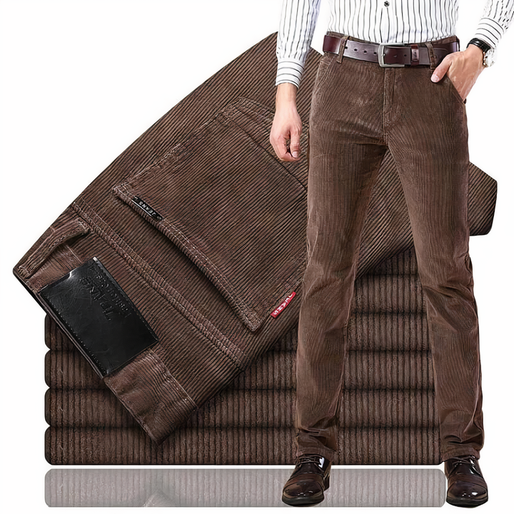 Straight-Cut Corduroy Jeans - Victor-Brown-28-State of Style