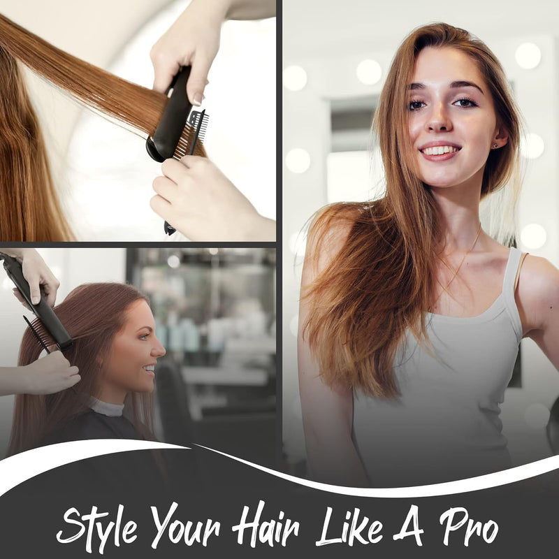 Straightening Comb – Blow Dry Comb for Effortless Hair Styling-Black-State of Style