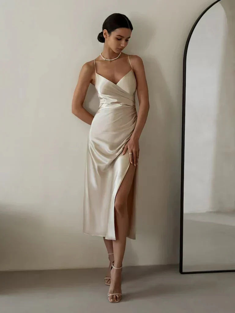 Strapless Dress - Luna-Champagne-S-State of Style