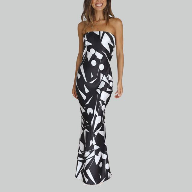 Strapless Maxi Dress with Airy Fit – Jade-Black-XS-State of Style