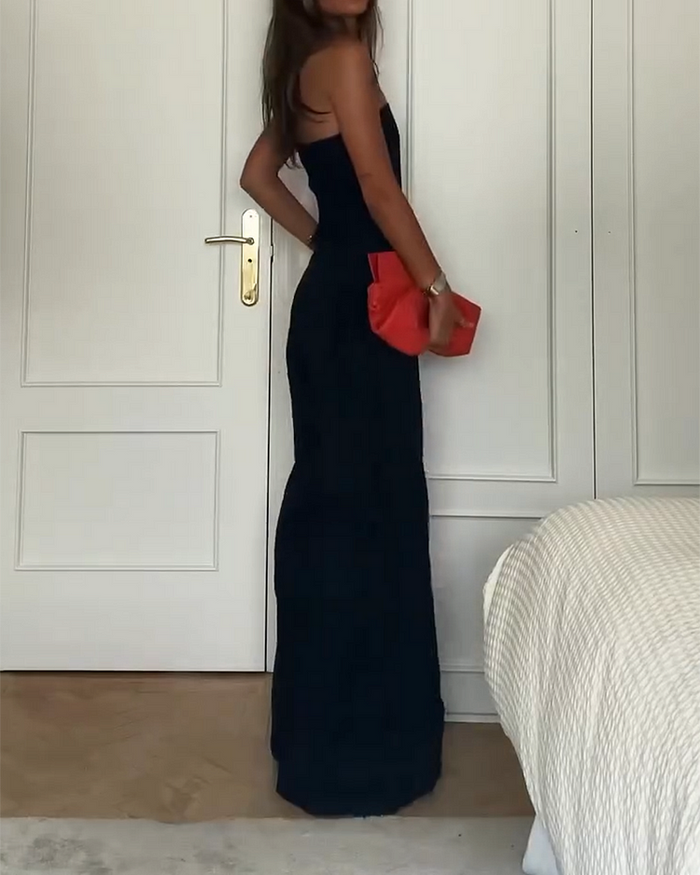 Strapless & Stylish Women's Jumpsuit for Every Occasion – Elina-Brown-XS-State of Style