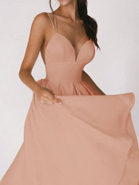 Strappy V-neck Dress - Noa-White-S-State of Style