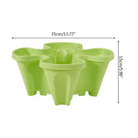 StrawberryStack Space-Saving Stackable Planters-White-State of Style