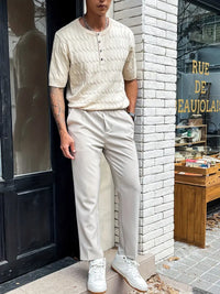 Stretch Button Up Shirt | Comfortable & Stylish-Cream-Small-State of Style