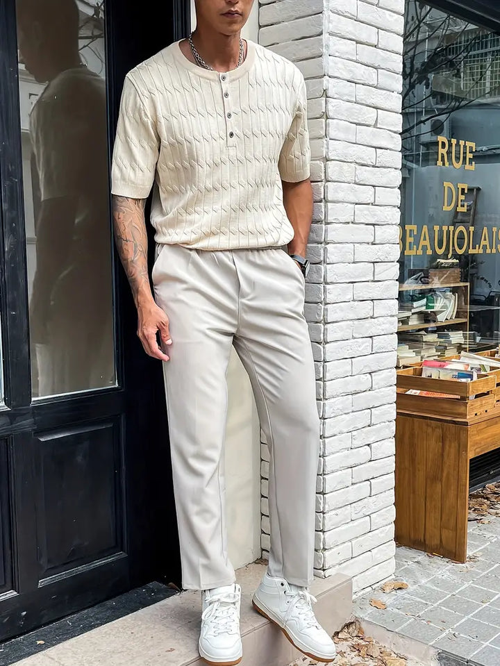 Stretch Button Up Shirt | Comfortable & Stylish-Cream-Small-State of Style