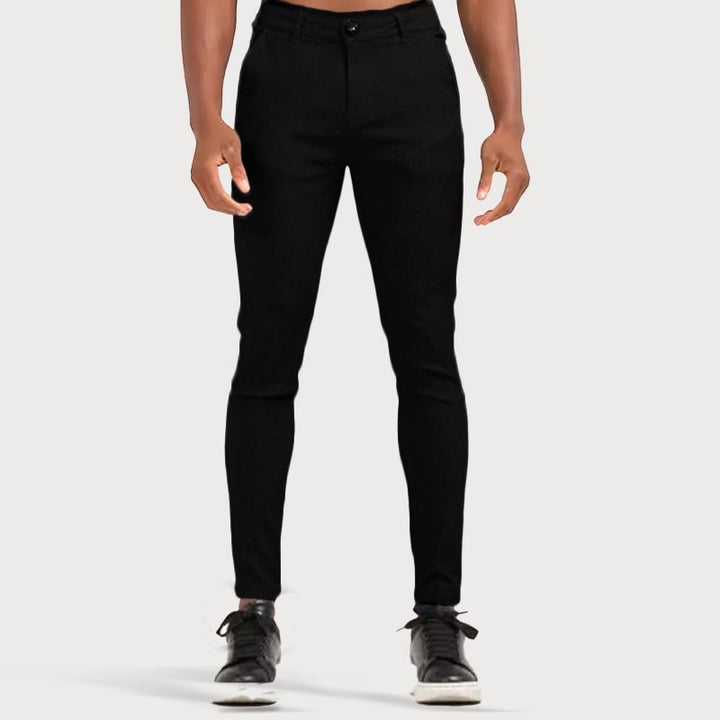 Stretch Men’s Trousers - Oliver-Black-28-State of Style