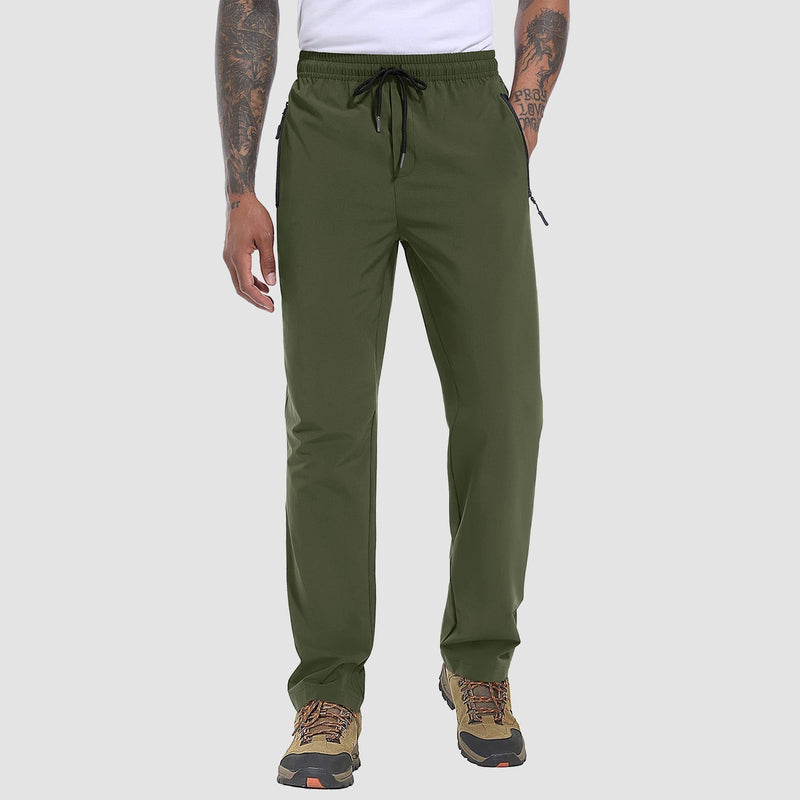 Stretch & Quick-Drying Men's Outdoor Pants - FlexiTrek-Army Green-S-State of Style