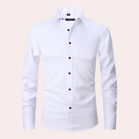 Stretch Shirt for Men - Luca-White-S-State of Style