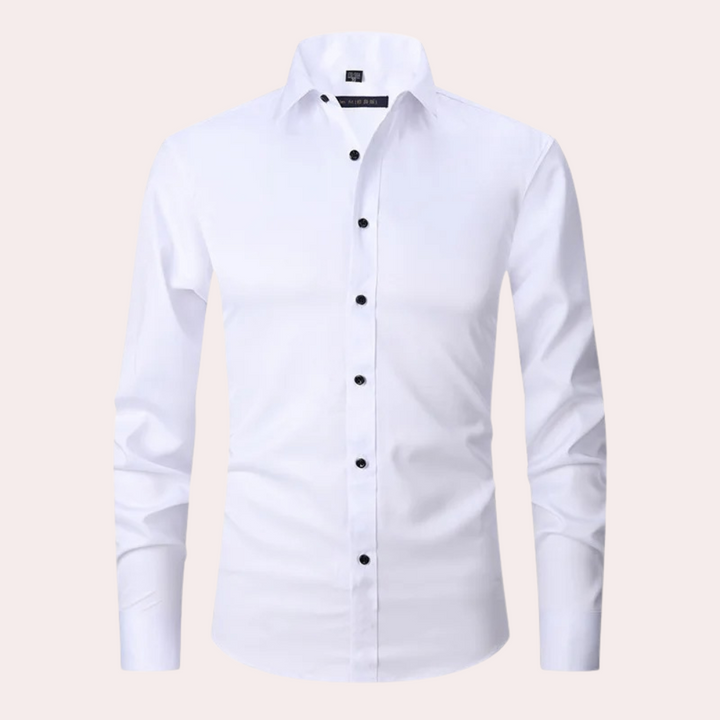 Stretch Shirt for Men - Luca-White-S-State of Style