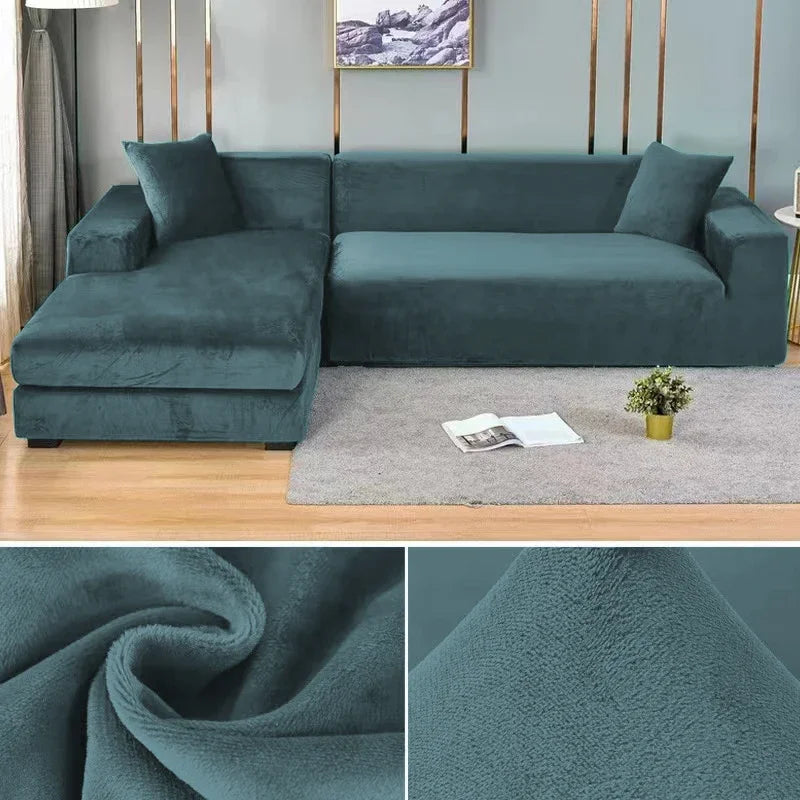 Stretch Velvet Sofa Cover with Luxury Finish - Sofina-Pink-1 Zit (90-140CM)-State of Style