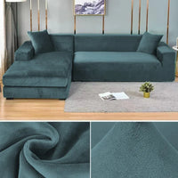 Stretch Velvet Sofa Cover with Luxury Finish - Sofina-Pink-1 Zit (90-140CM)-State of Style