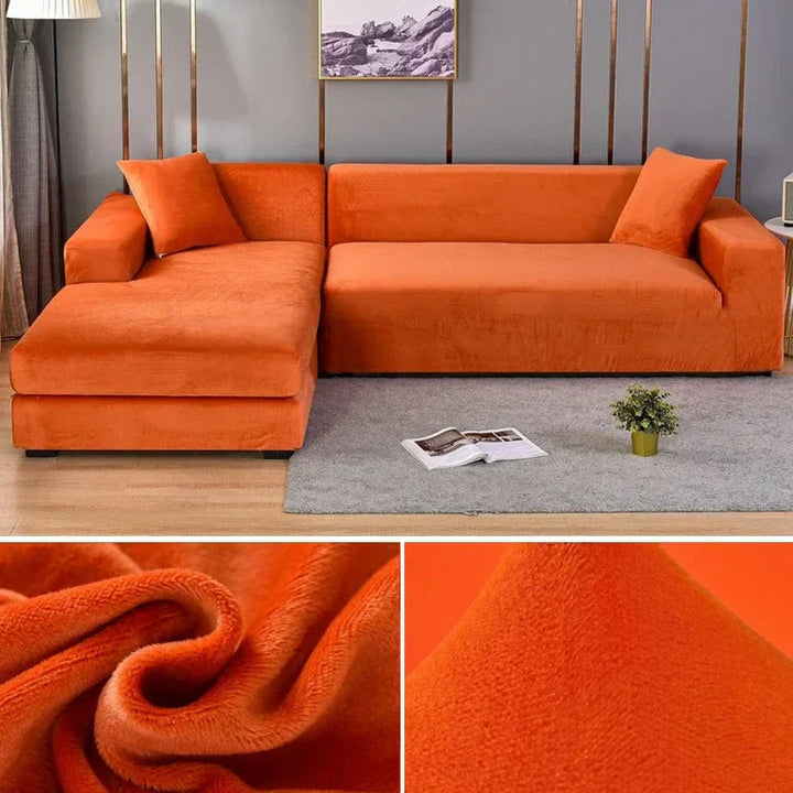 Stretch Velvet Sofa Cover with Luxury Finish - Sofina-Pink-1 Zit (90-140CM)-State of Style