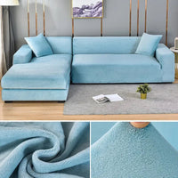 Stretch Velvet Sofa Cover with Luxury Finish - Sofina-Pink-1 Zit (90-140CM)-State of Style