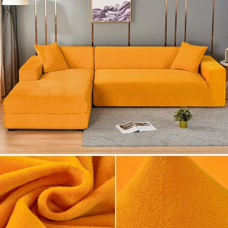 Stretch Velvet Sofa Cover with Luxury Finish - Sofina-Pink-1 Zit (90-140CM)-State of Style