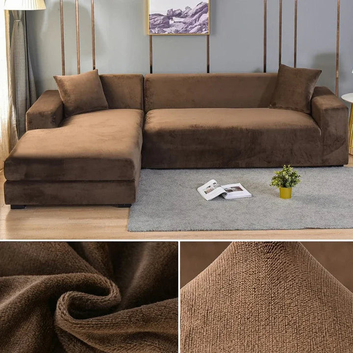 Stretch Velvet Sofa Cover with Luxury Finish - Sofina-Pink-1 Zit (90-140CM)-State of Style
