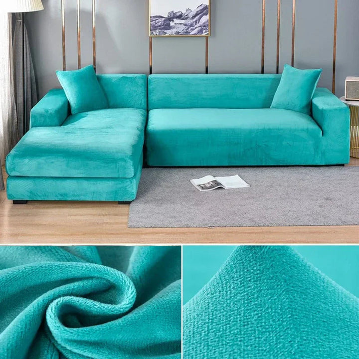 Stretch Velvet Sofa Cover with Luxury Finish - Sofina-Pink-1 Zit (90-140CM)-State of Style
