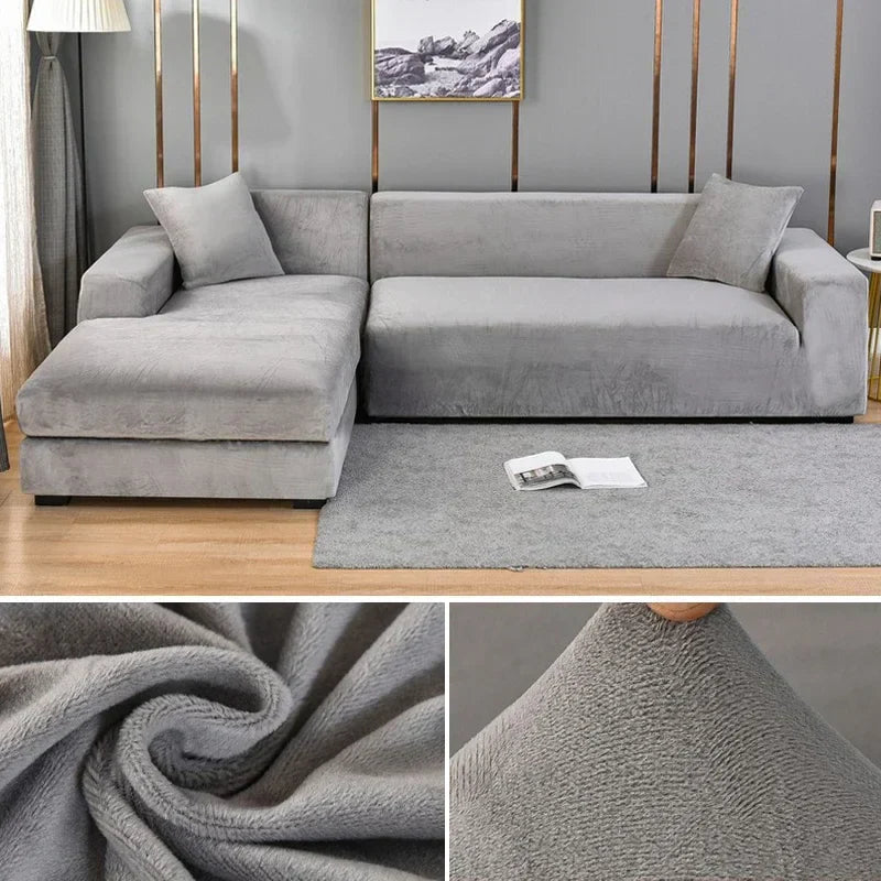 Stretch Velvet Sofa Cover with Luxury Finish - Sofina-Pink-1 Zit (90-140CM)-State of Style