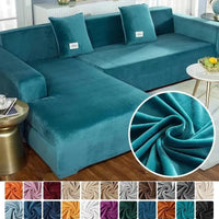 Stretch Velvet Sofa Cover with Luxury Finish - Sofina-Pink-1 Zit (90-140CM)-State of Style