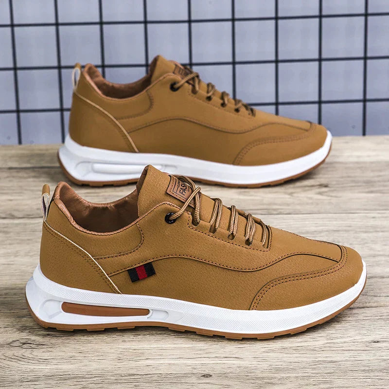 StridePro Comfort | Casual Orthopaedic Men's Trainer-Khaki-6.0-State of Style