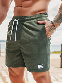 Striped Men's Summer Shorts – Jules-Dark green-S-State of Style