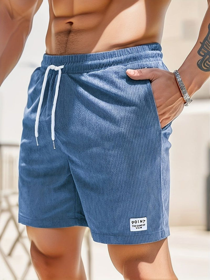 Striped Men's Summer Shorts – Jules-Light blue-S-State of Style