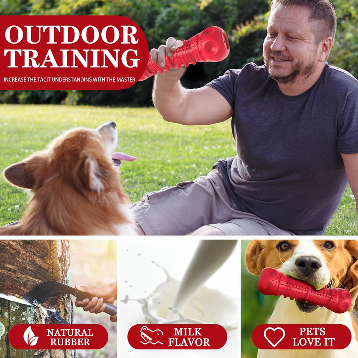 Strong Rubber Chew Toy for Dogs-Red-State of Style